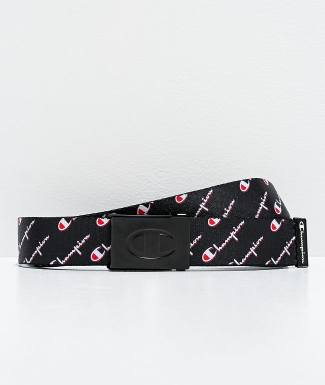 Champion Allover Print Black  Belt