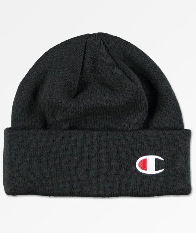 champion logo beanie