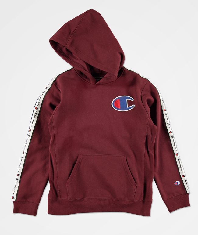Champion boys c patch taped hoodie store