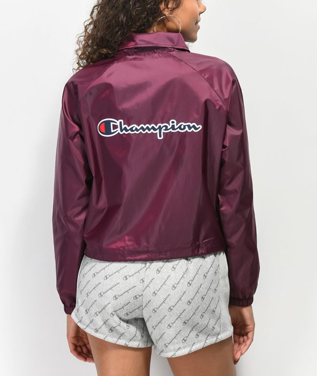 champion burgundy jacket