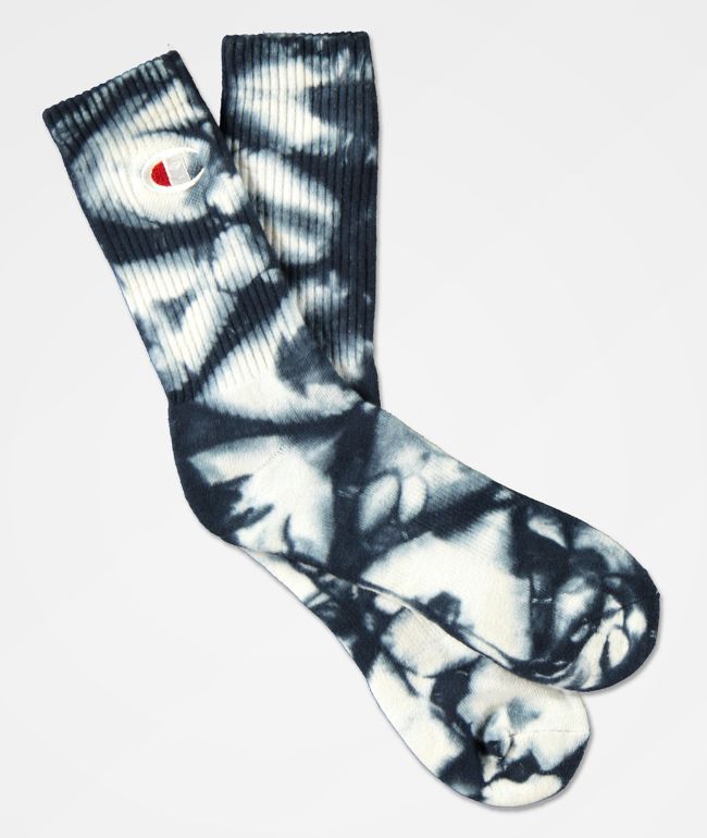 Champion C Life Navy Tie Dye Crew Socks Zumiez Champion C Life Navy Tie Dye Crew Socks Zumiez