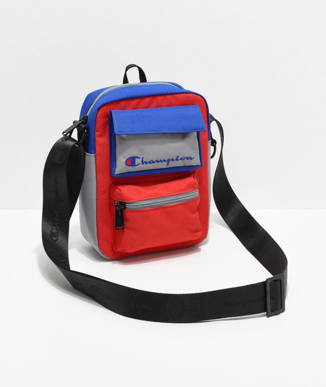 Champion Colorblock Red & Grey Cross Body Bag | Zumiez