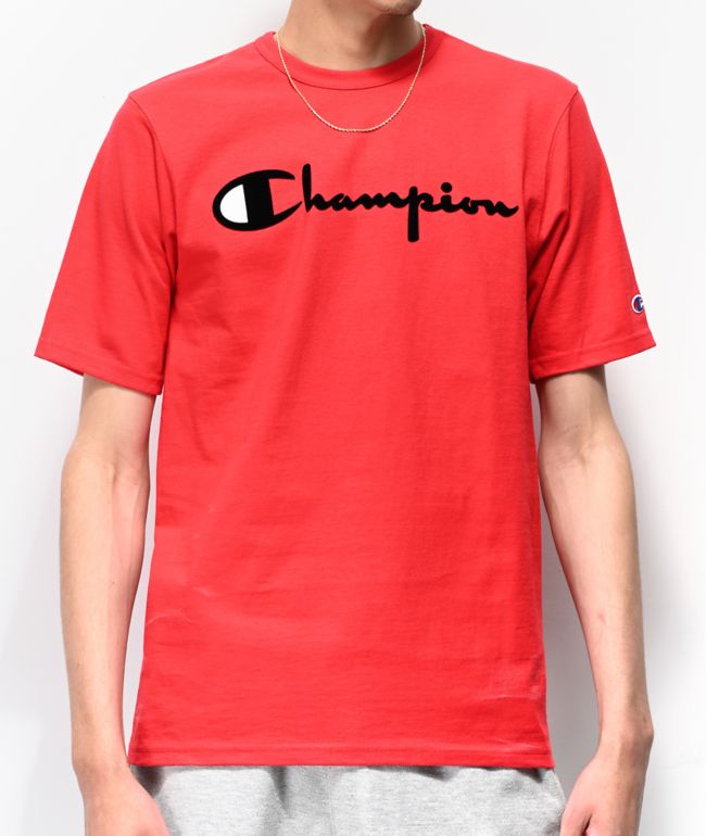 Camiseta champion roja clearance