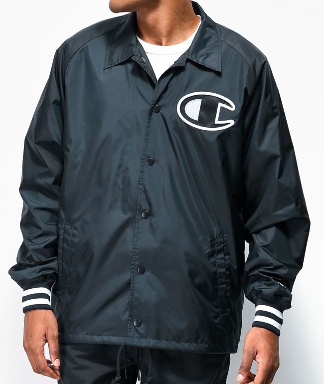 champion c logo coaches jacket