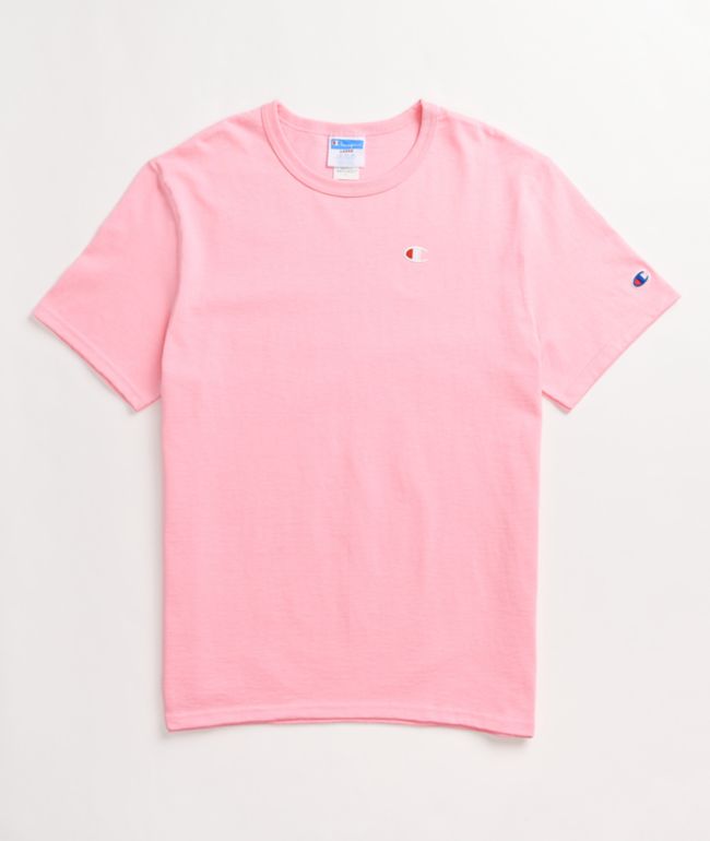 Champion GT19 Heritage Small Embroidered Pink T-Shirt | Zumiez