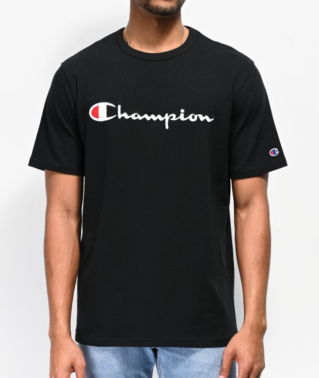 Black shirt champion clearance