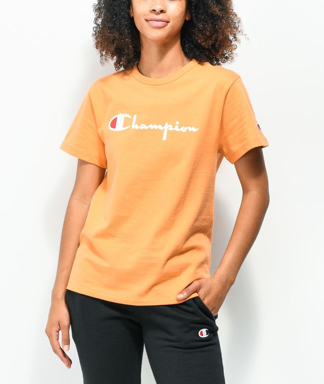 Beide Van toepassing Hijsen Champion Heritage Orange Wedge T-Shirt