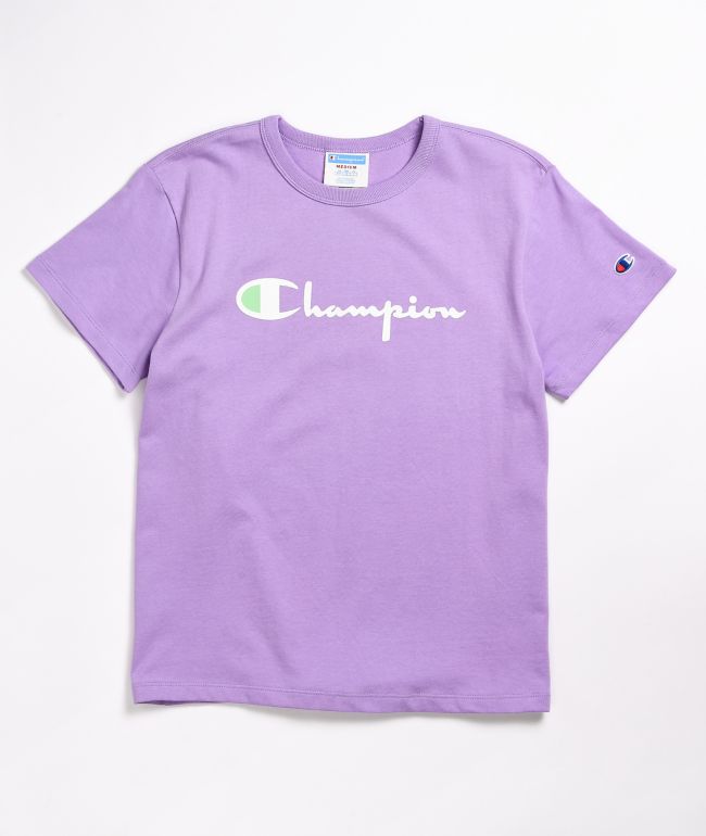 Champion Heritage Purple Shell T Shirt Zumiez
