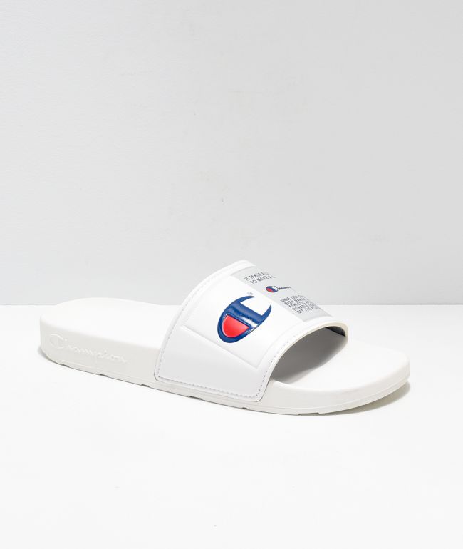 Champion IPO Jock White Slide Sandals 
