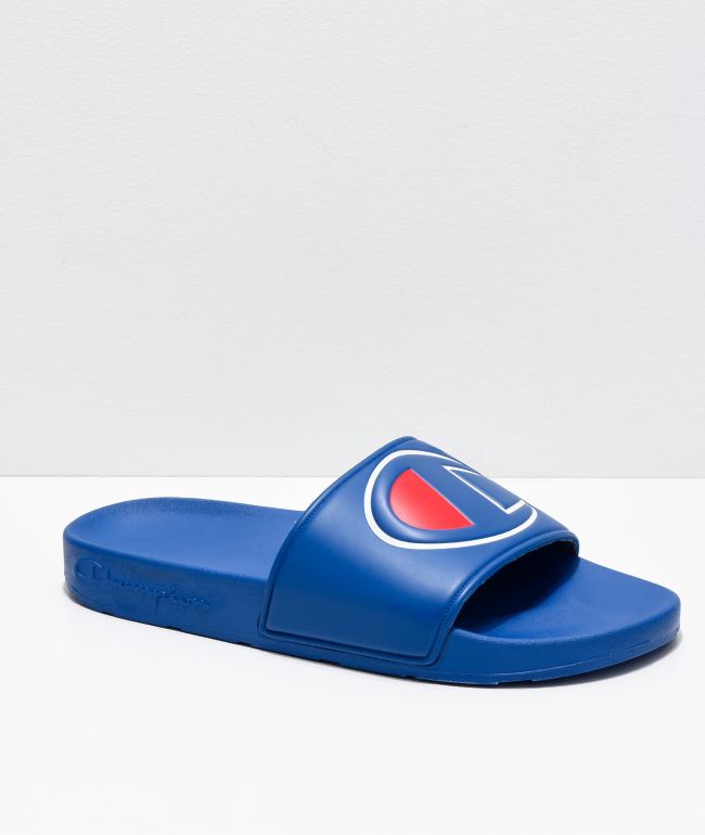 Champion IPO Royal Blue Slide Sandals 