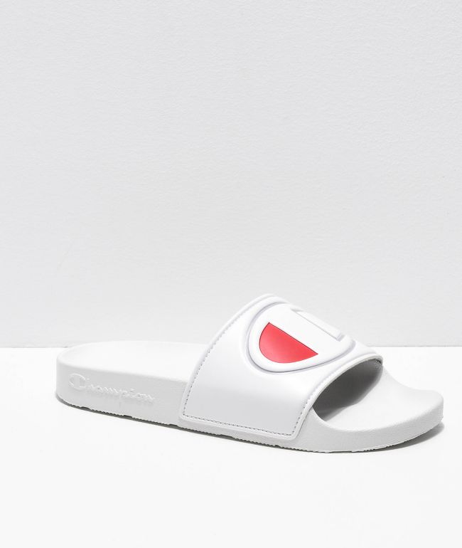 champion white sandals