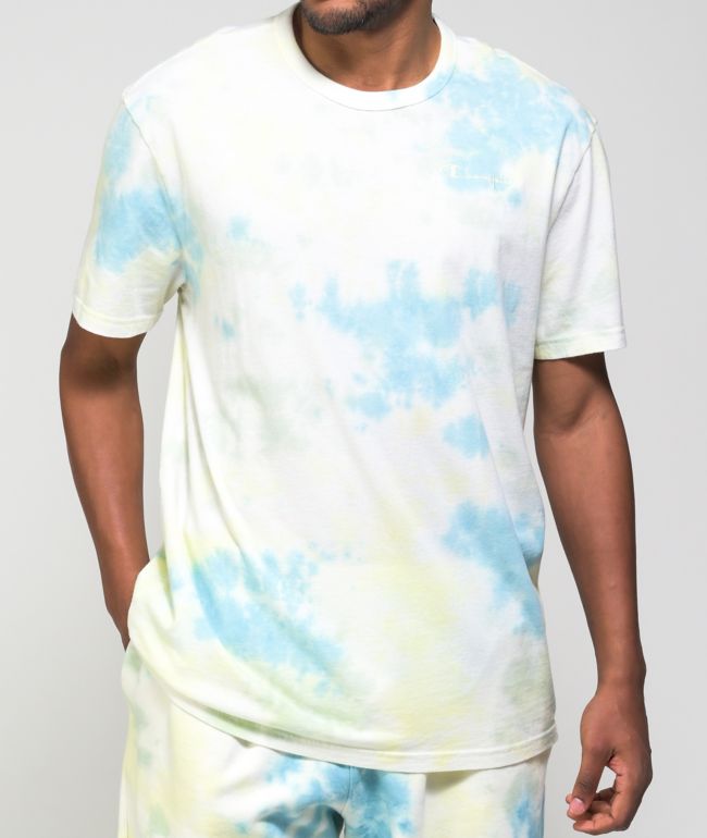Champion Jade & Yellow Sun Wash T-Shirt