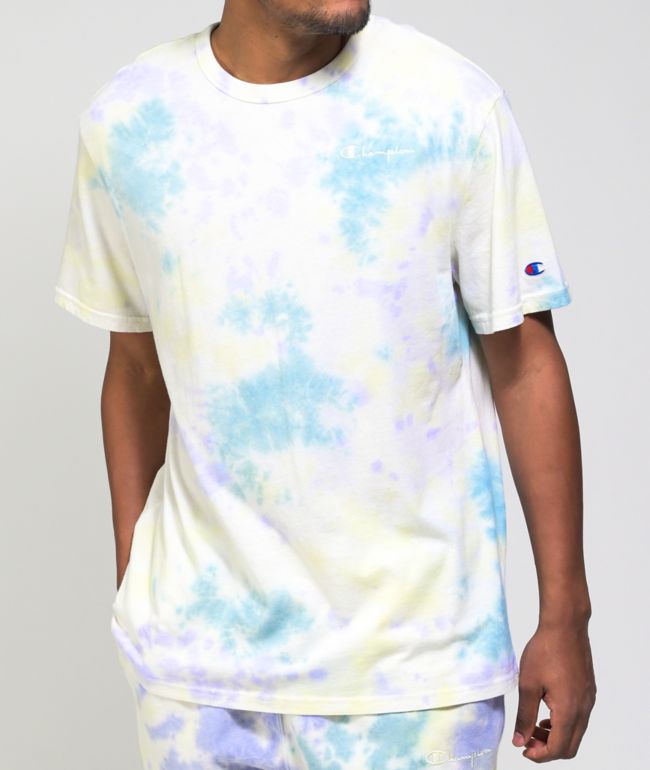 Champion Lemon Glacier & Blue Sun Wash T-Shirt