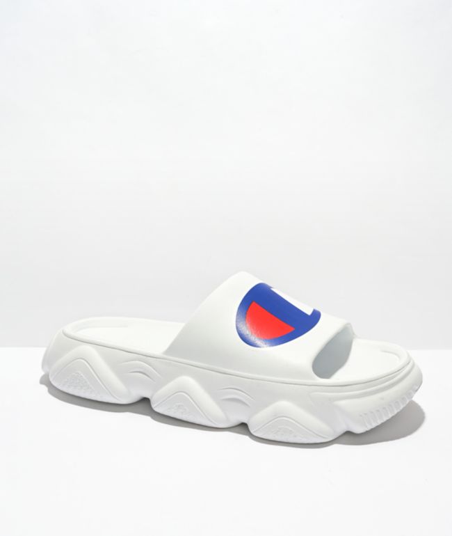 Champion Mellow Squish White Slide Sandals