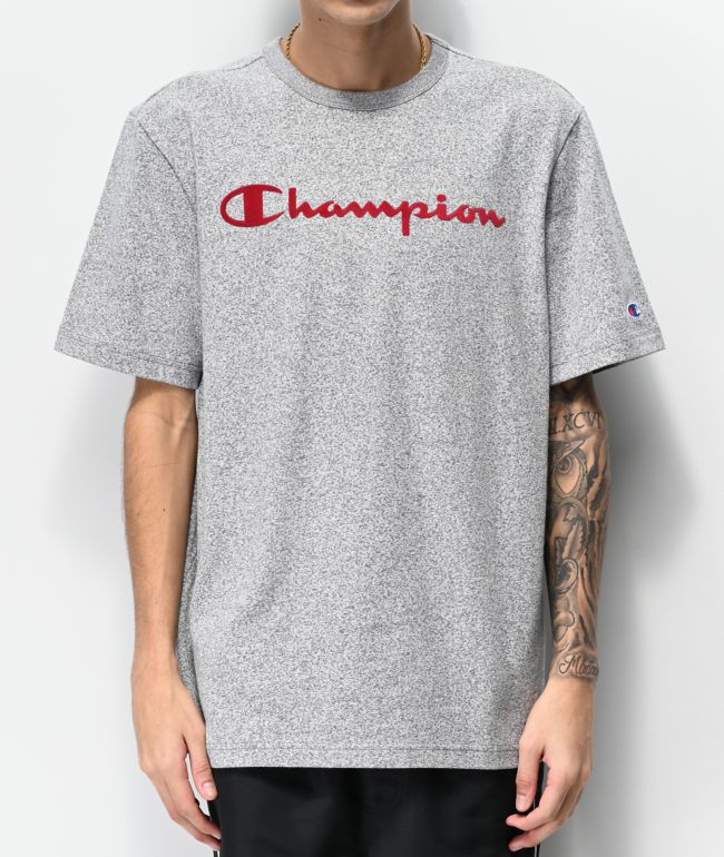 Download Champion Mock Twist Indigo Grey T-Shirt | Zumiez