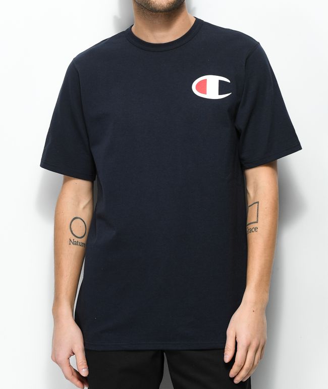 Champion Patriotic C Navy T Shirt Zumiez