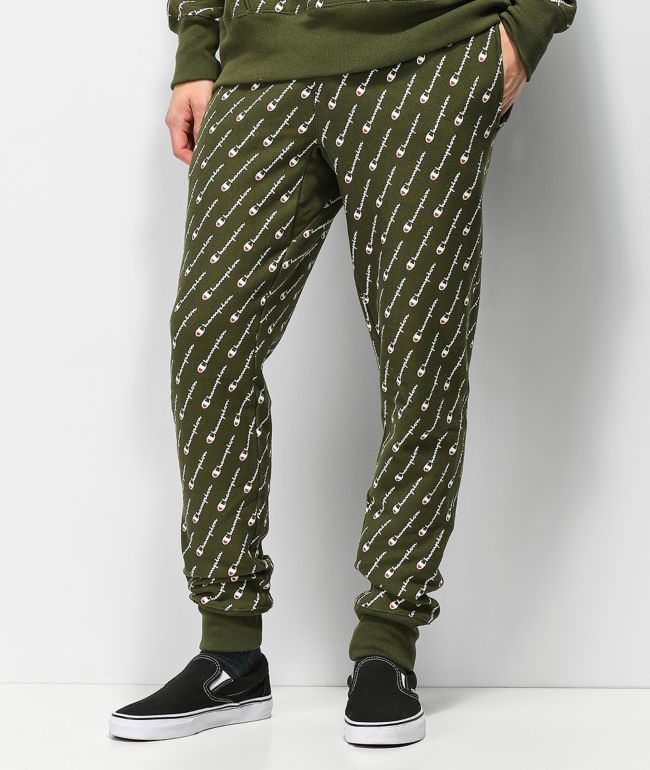 champion reverse weave hiker green