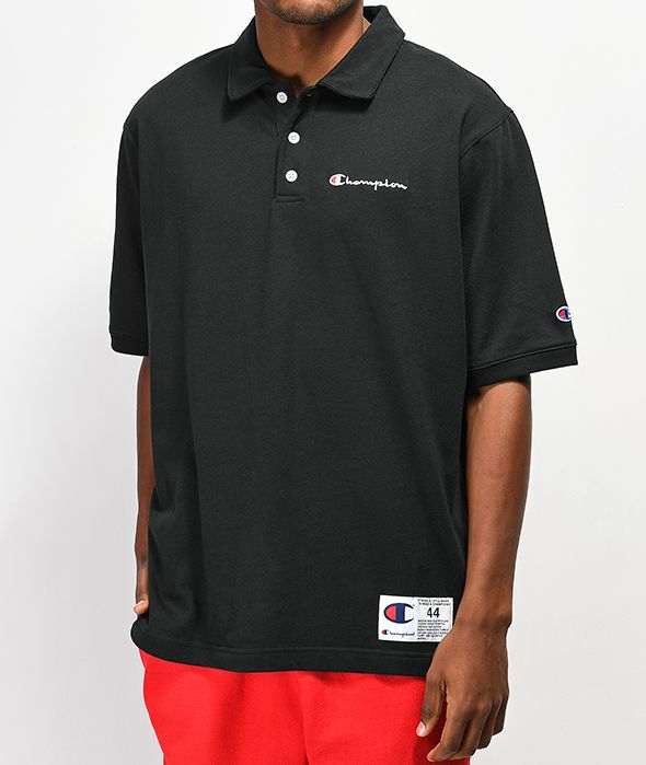 Champion black polo Clearance