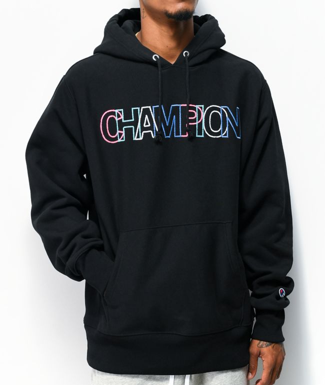 champion multi color hoodie
