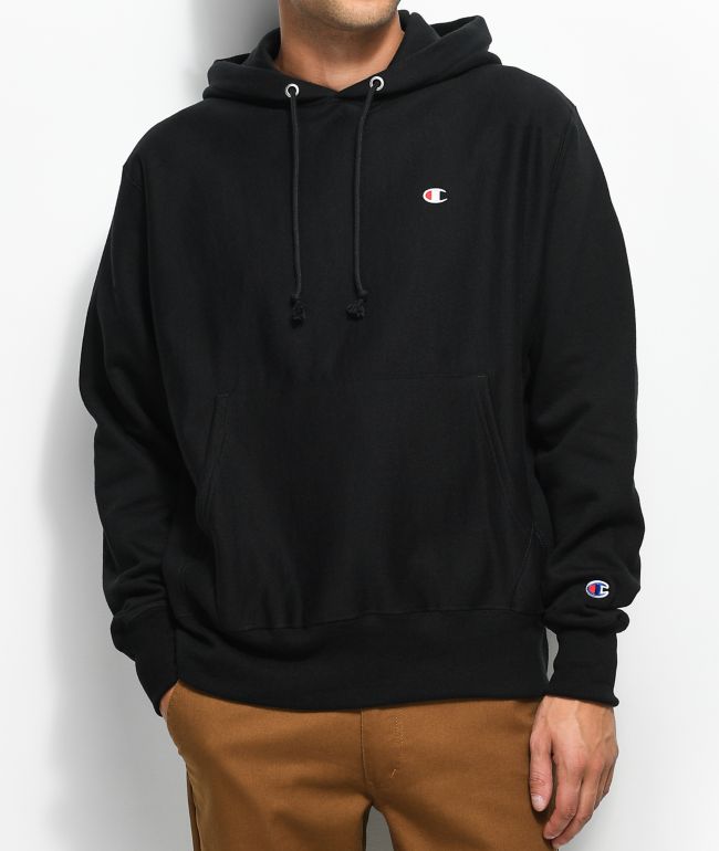 CHAMPION HOODIE L BLACK