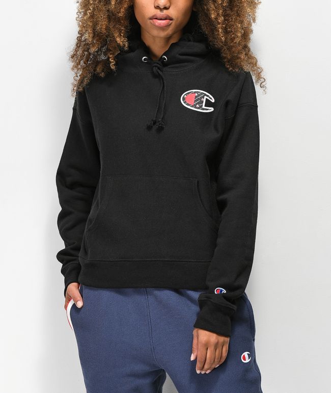 champion reverse weave sublimated white hoodie