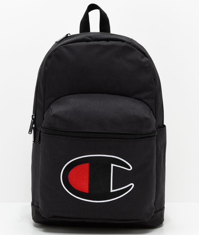 all black champion backpack