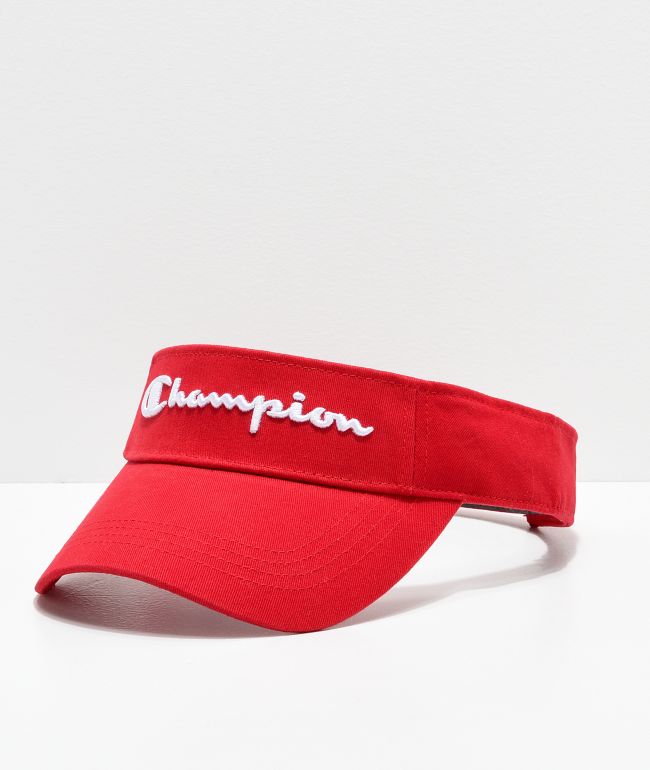 Red visor hat clearance
