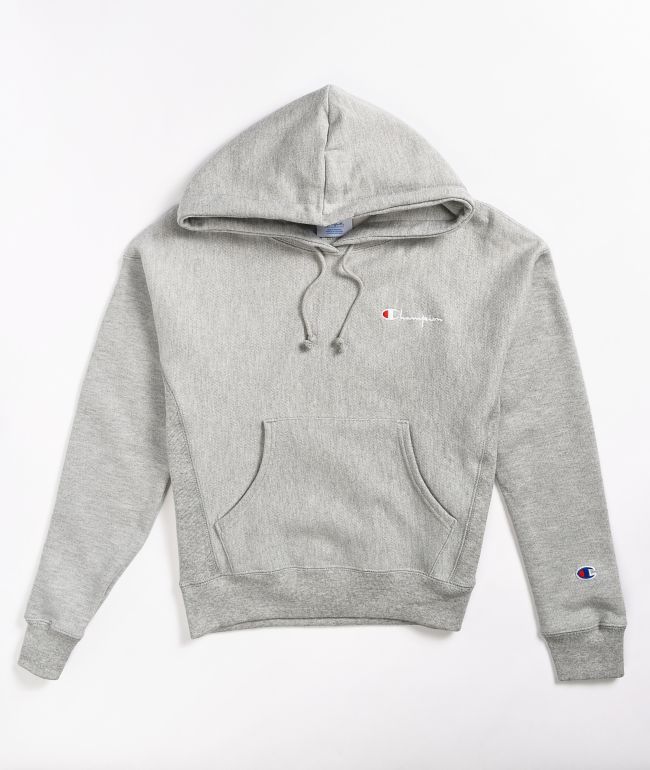champion hoodie gris