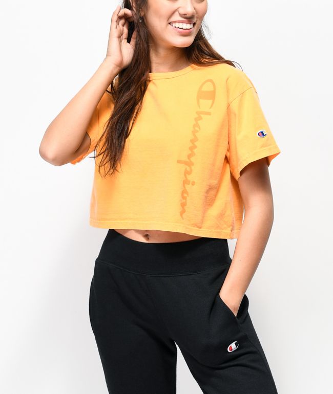 yellow champion top