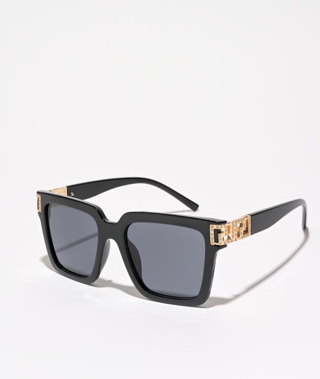 Chunky Lux gafas de sol cuadradas negras