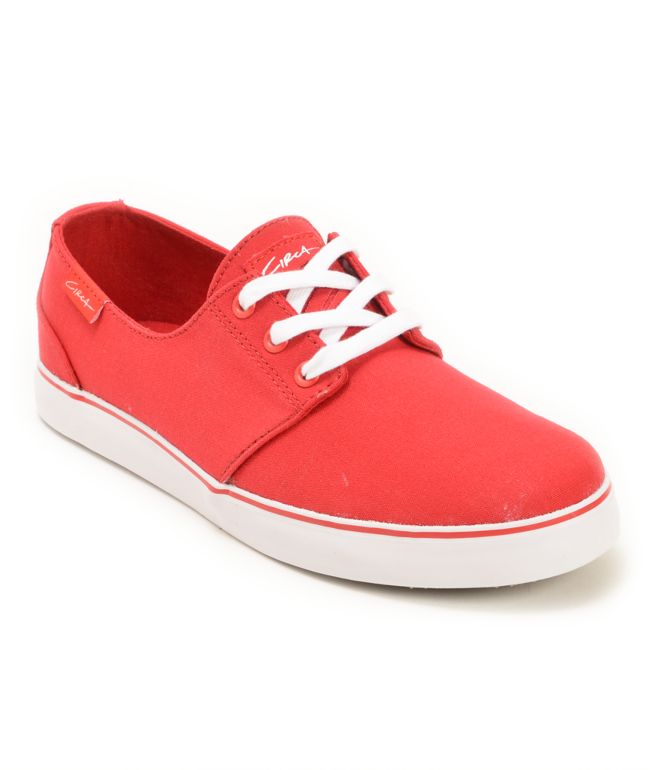 circa shoes red