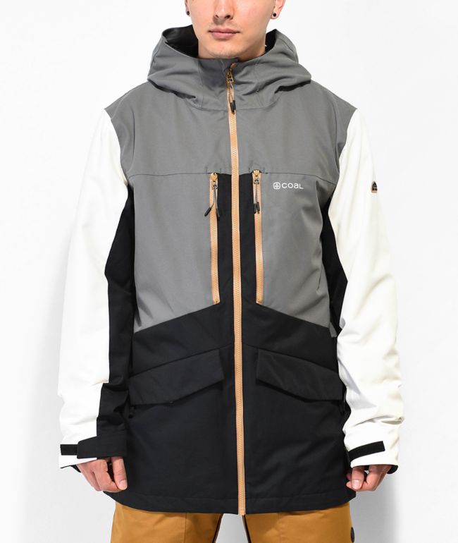 Coal Lutsen Grey & Black 10K Snowboard Jacket