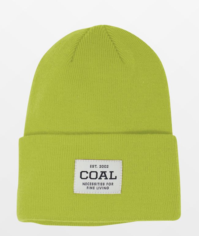 Coal The Uniform Acid Green Beanie