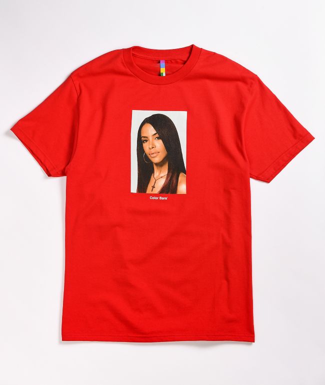 Color Bars x Aaliyah Red T-Shirt | Zumiez