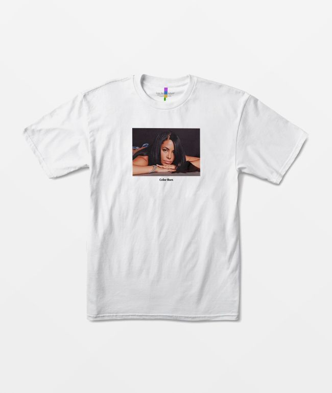 Color Bars x Aaliyah Reflect White T-Shirt