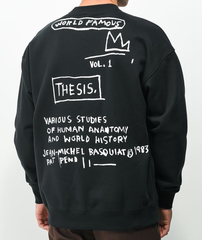 Converse Basquiat Black Crew Neck Sweatshirt