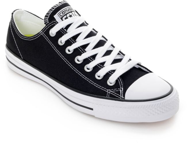 converse canvas shoes black