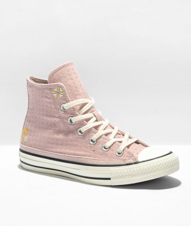 Converse Chuck Taylor All Star Autumn Embroidery Mauve High Top Shoes