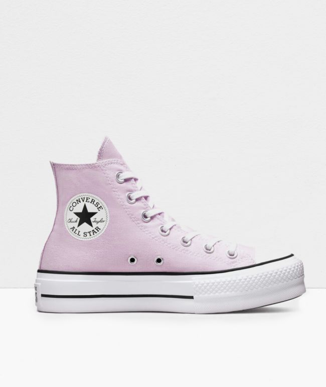 Converse Chuck Taylor All Star Lift Pale Amethyst High Top Platform Shoes