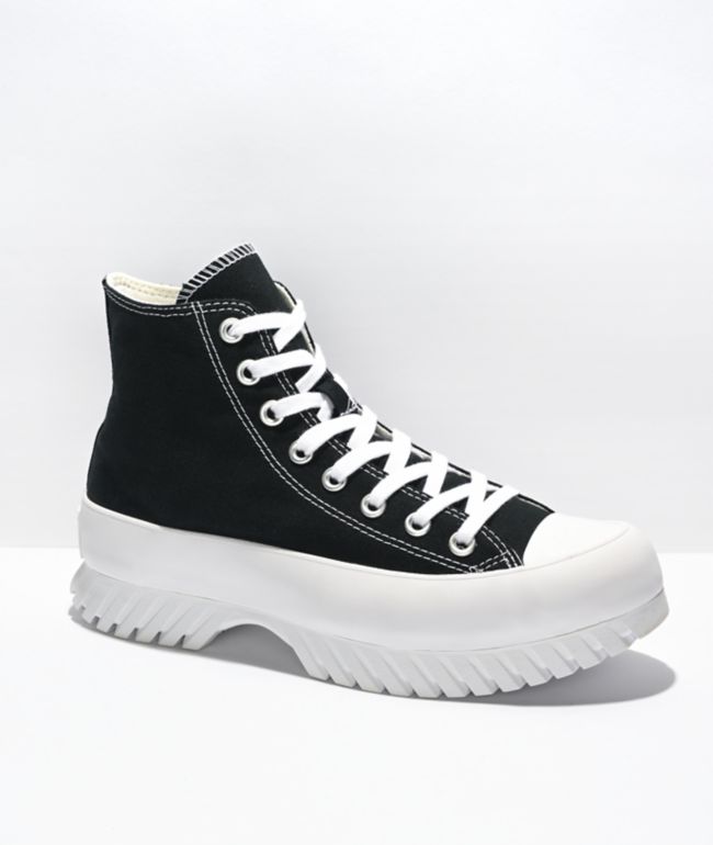 Converse Chuck Taylor All Star Lugged 2.0 Black & White High Top Shoes