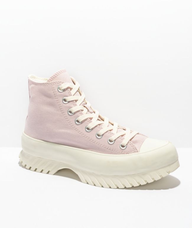 Converse Chuck Taylor All Star Lugged Barely Rose High Top Shoes