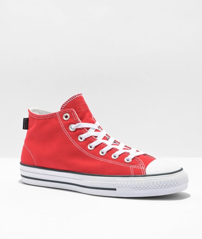 Converse Chuck Taylor All Star Pro Mid Red Skate Shoes