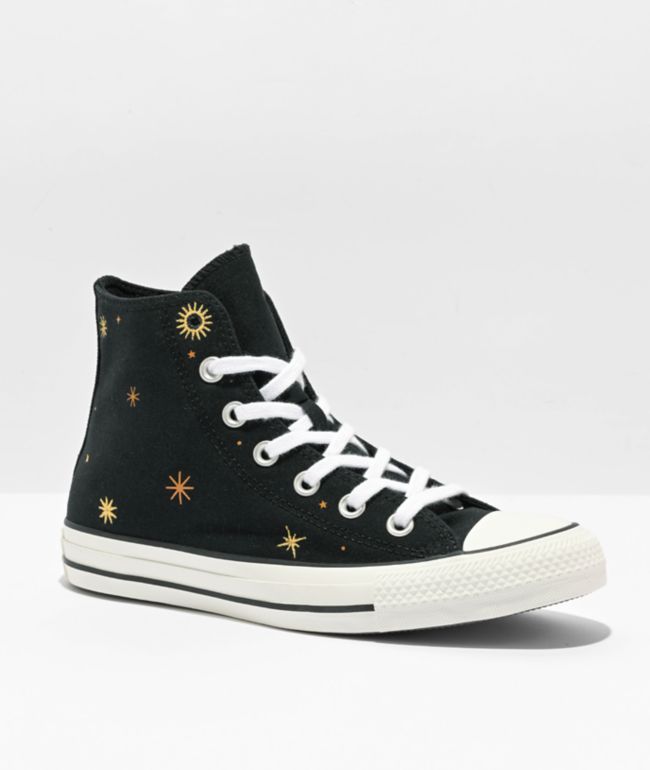 Converse Chuck Taylor All Star Timeless Black Embroidery High Shoes