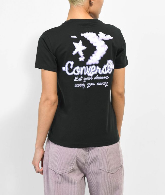 Converse Dreamer Black Crop T-Shirt
