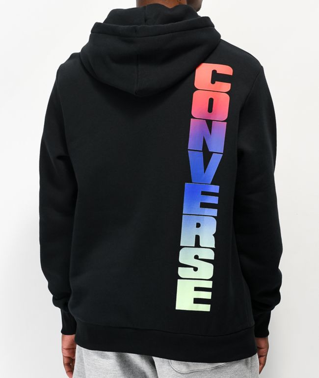 converse black hoodie