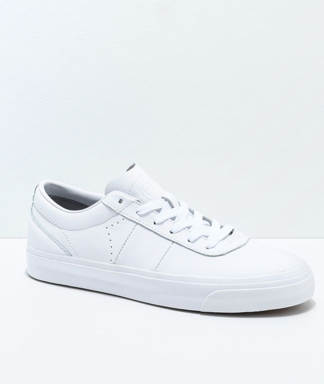 converse leather skate shoes