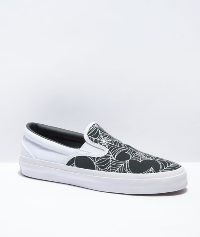 converse black slip ons