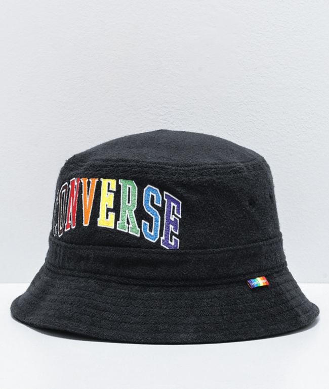 Converse Pride Black Bucket Hat | Zumiez