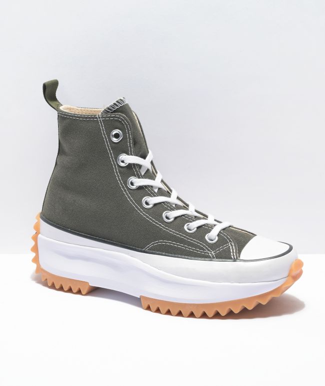 Converse Run Star Hike Olive High Top Shoes