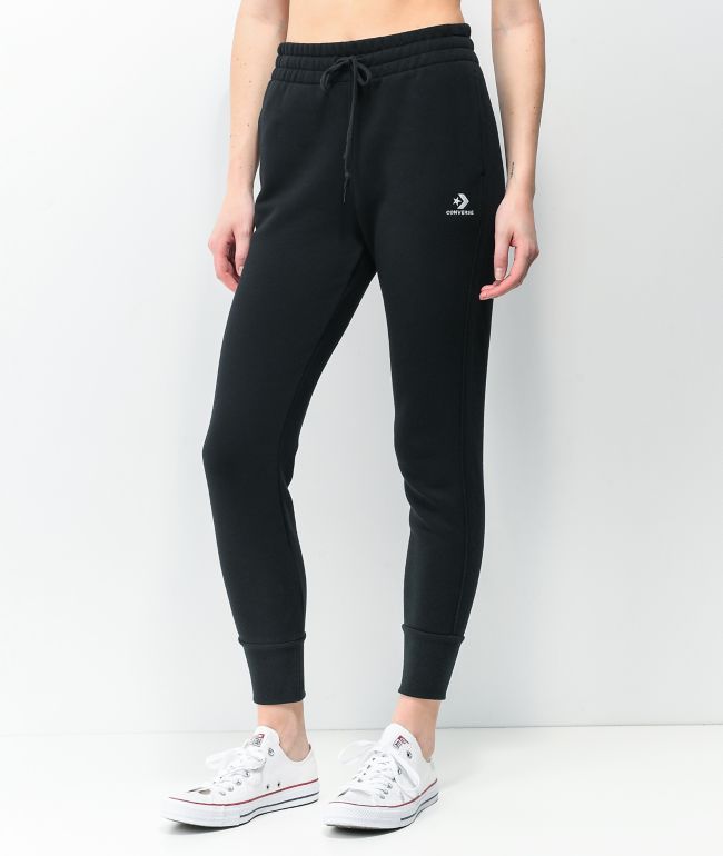 Star Chevron Black Jogger Sweatpants